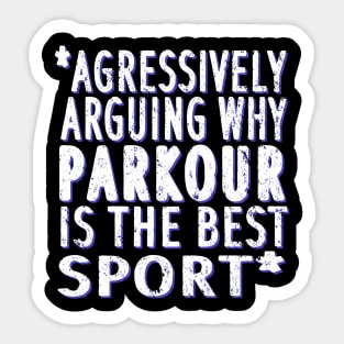 Free athlete parkour girl runner gift Sticker